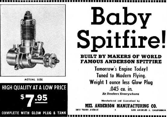 Baby Spitfire advertisement